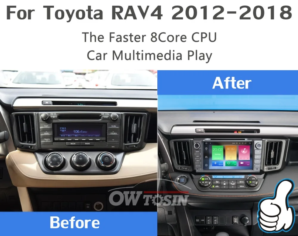 " PX6 4 Гб+ 64 ГБ Android 9,0 Автомобильный мультимедийный dvd-радио GPS для Toyota RAV4 для Toyota Previa RAV 4 2012 2013 DSP CarPlay