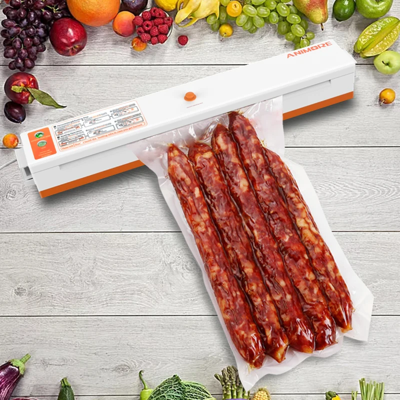 Бытовой Вакуумный пищевой упаковщик ANIMORE 220В/110В упаковочная машина пленочный