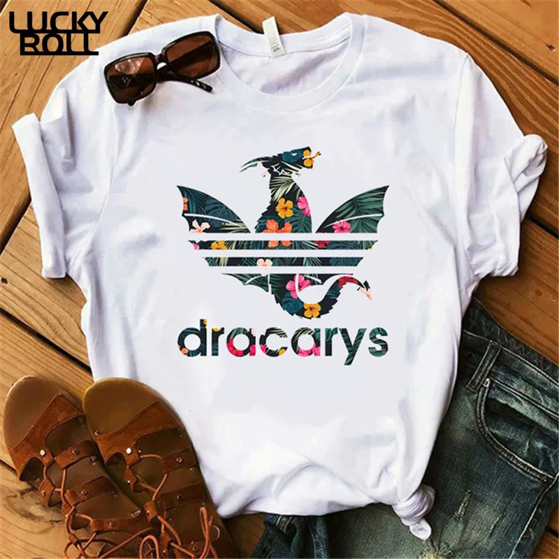 Игра престолов Dracarys футболка женская мать драконов рубашки женские s футболки король королева девушки друзья Mon подарок Тройник