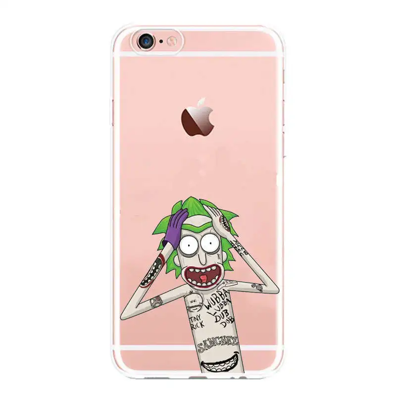 Для Fundas iPhone 6 Чехол SE 5s 6S 7 Plus Rick And Morty Мягкий Силиконовый ТПУ чехол 2017 новое