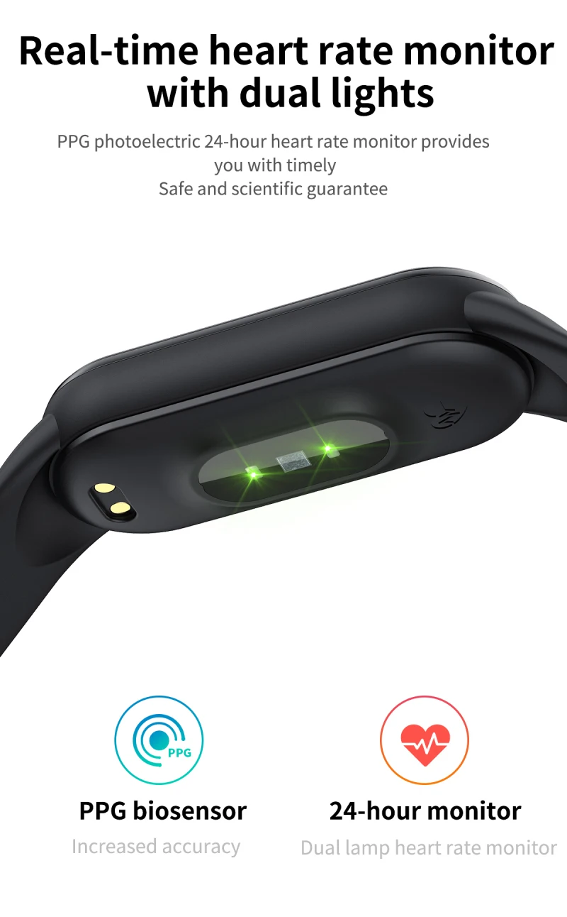 

M5 Smart Band Watch Bracelet Wristband Fitness Tracker Blood Pressure Measuring Heart Rate Sports Waterproof Watchband