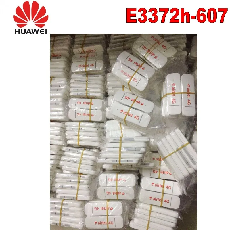Партия 100 шт. Huawei E3372h 607 разблокированный LTE 4G 3G 2G широкополосный 150 Мбит/с USB + 2