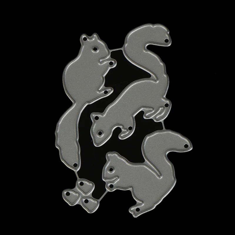 

PlumHOME Craft Dies 2019 New Squirrels Metal Steel Cutting Dies Cuts For DIY Scrapbooking Paper/photo Card Embossing Dies