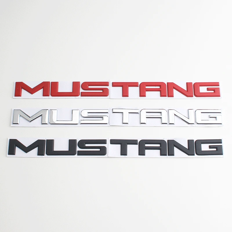 

MUSTANG Letter Stickers It Label Car Body Decoration For Ford Mustang Shelby T70 T80 Trunk Exterior Accessories Auto Parts