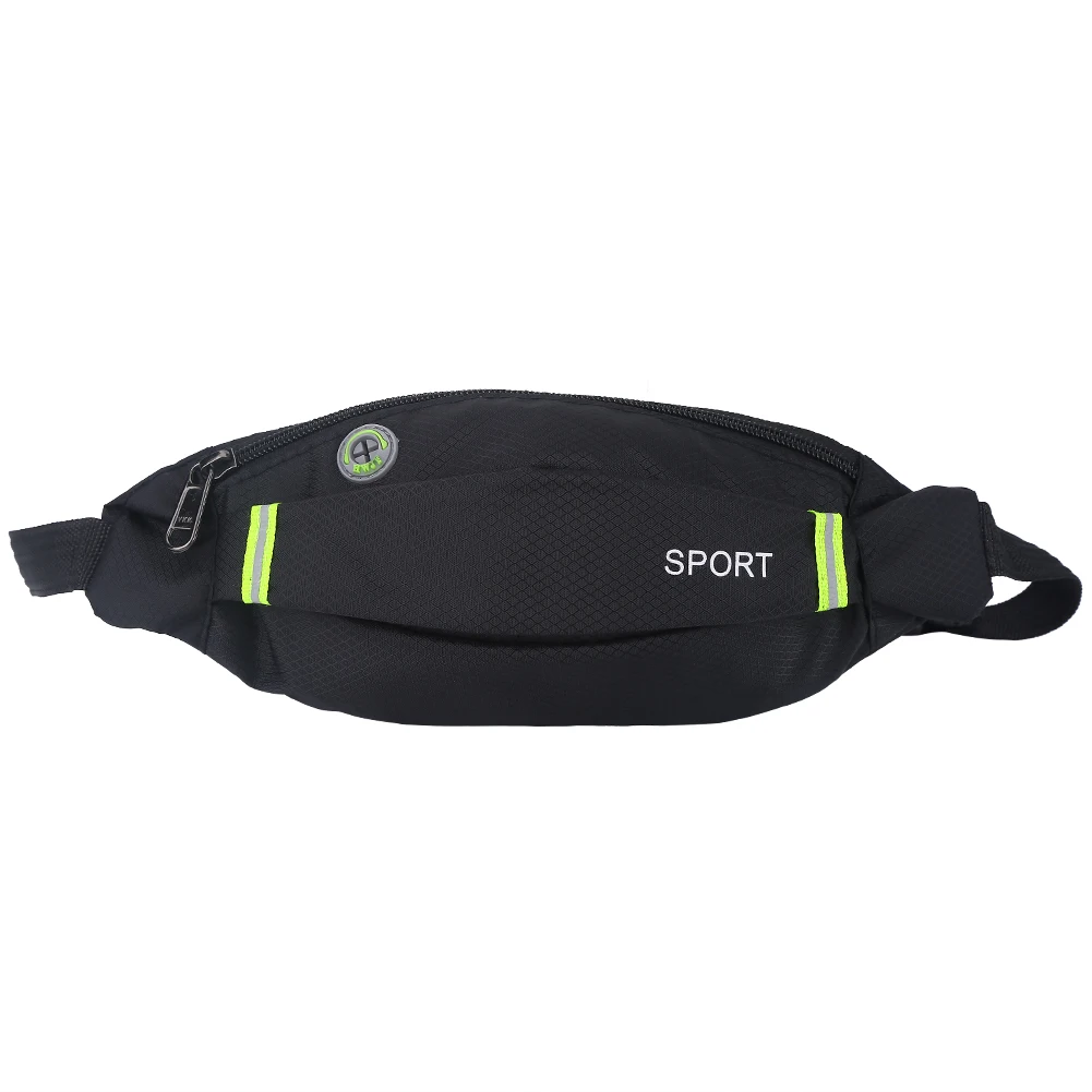 

Men Women Outdoor Sport Running Cycling Gym Waist Belt Bag Nylon Pack Black