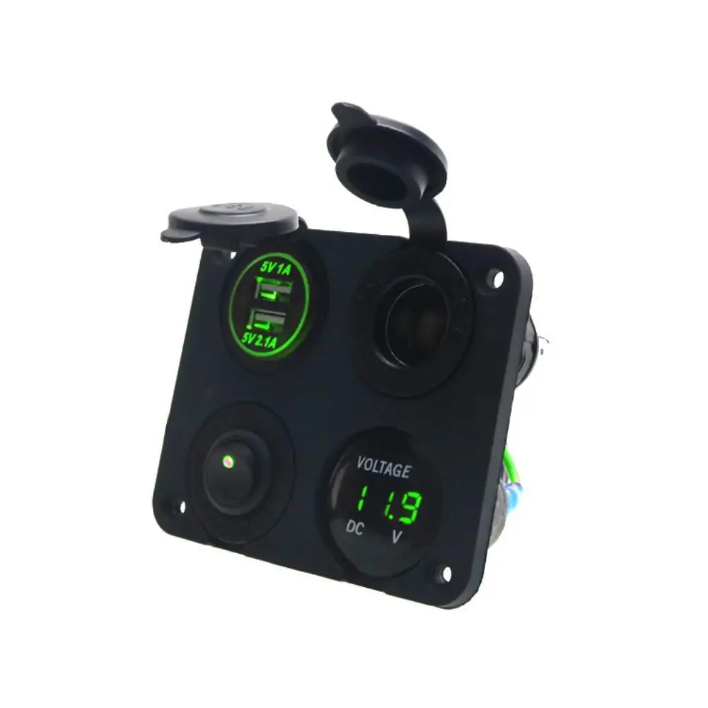 

70% HOT SALES!!! Car Cigaretteed Lighter Socket 3.1A Dual USB Charger Digital Voltmeter with Switch