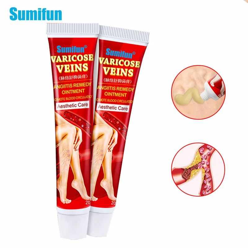 

Sumifun 20g New Varicose Veins Treatment Cream 100% Original Vasculitis Phlebitis Spider Pain Relief Ointment Medical Plaster