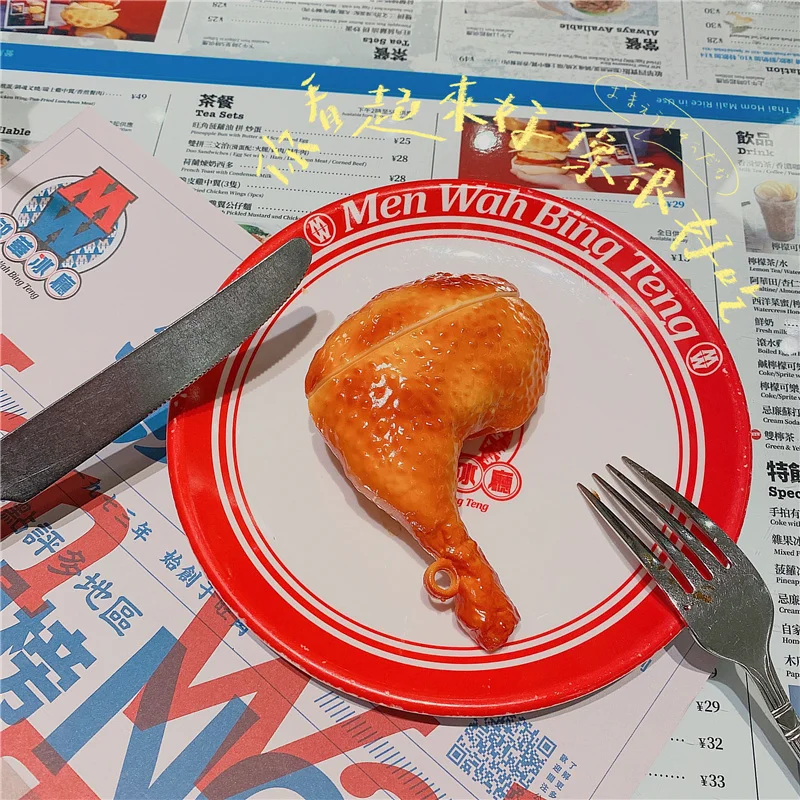 

Funny Food For AirPods 1 2 Pro 3D Earphone Case Chicken Leg Box Soft Silicone Wireless Bluetooth Protect Cover Box Accessories