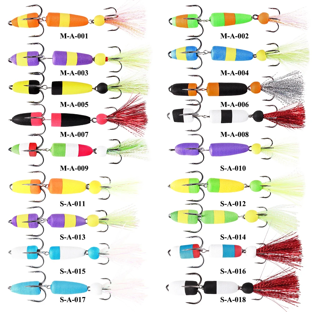 FTK Mandula Hot Sale Fishing Lure Size S M Soft Lures Foam Bait Swimbait Wobbler Bass Pike Insect Artificial Baits Pesca | Спорт и