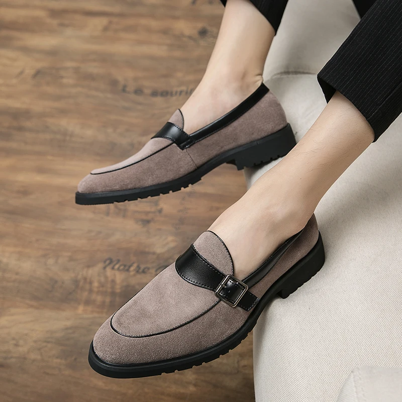 

2021 Classic Men Casual Luxury Mens Loafers Moccasins Breathable Slip on Black Driving Shoes Men's Outdoor Wedding Footwear