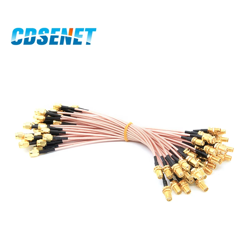Free Shipping 10pcs Wifi Antenna Extension Cable Line 20cm SMA Male To SMA Female Cable Connector CDSENET XC-SMA-SMA-20