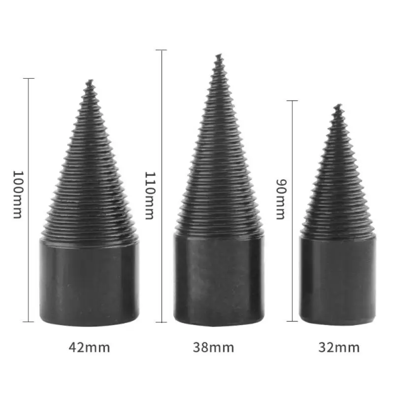 

1pc Firewood Splitter Drill Bit 32/38/42mm Round/Hex/square Shank Wood Split Cone Drill Bit Woodworking Tools Drill Bit Tools