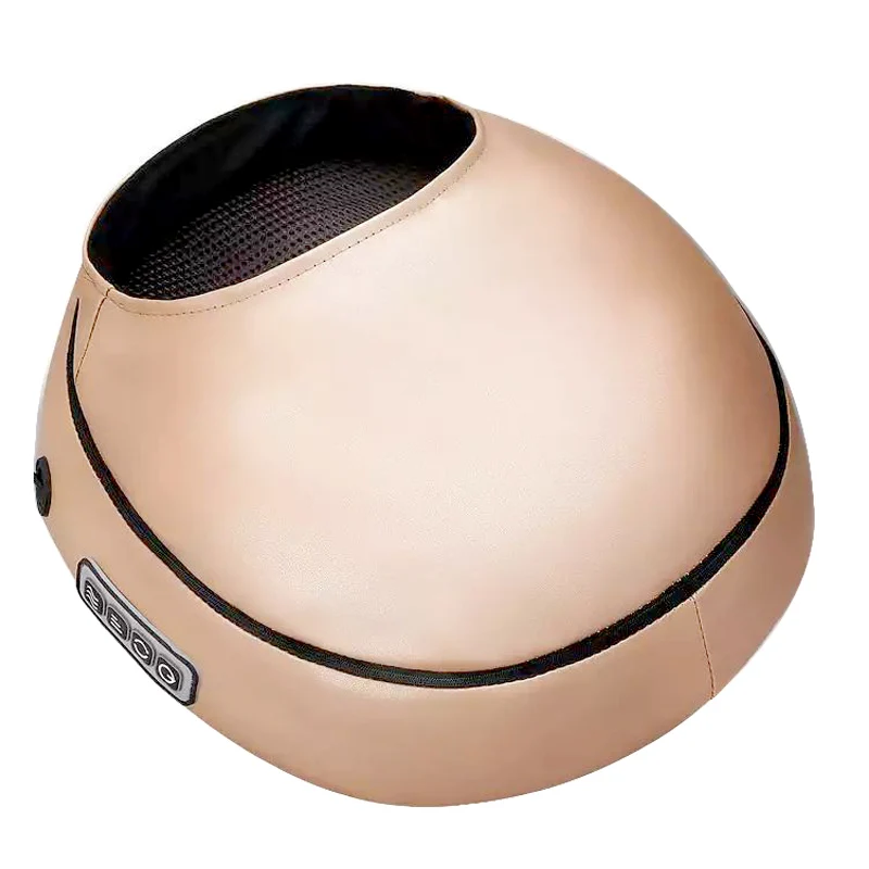 foot massager Электрический роликовый массажер для ног, массажный аппарат, модный кожаный массажер для спины, инфракрасный массажер с Подогревом Шиацу, разминающий - Цвет: foot massager