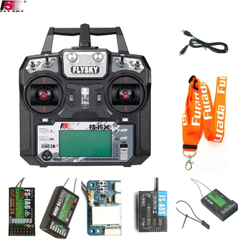 

FS-i6X 2,4 GHz 10CH AFHDS 2A RC передатчик с X6B/IA6B/A8S/IA6 приемник для FPV RC Drone Mode 2 с бесплатным подарком