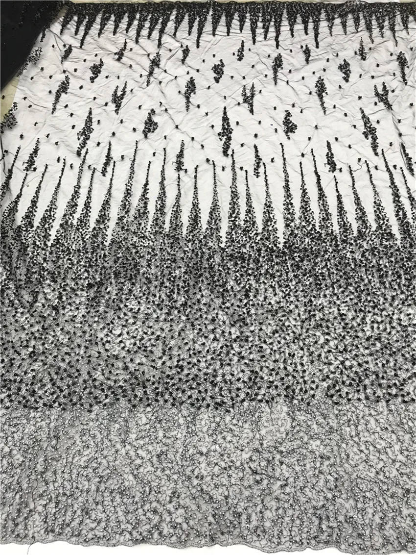 

African Lace Fabric African Embroidery Tulle Lace Fabric SYJ-2186832 High Quality French Lace Fabric with beads