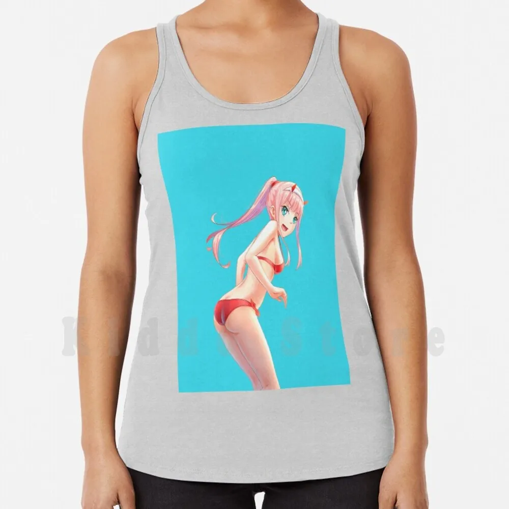 

Нулевой два от дорогого во Франции. Лучший аниме Waifu, милая девочка | Цветные майки, жилет из 100% хлопка, любимый в