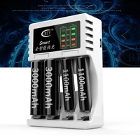 new smart 4 slot aaaaa battery universal charger full automatic stop charger high quality intelligent protection battery