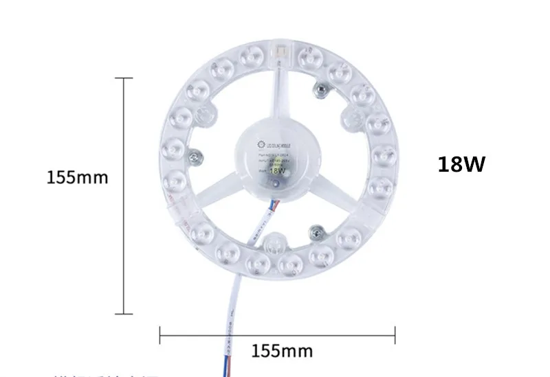 1X потолочный светильник в форме Mercedes, поглощающая купольная лампа 18 Вт 24 Вт 36 Вт, светодиодная лампа для замены, переменный ток 220 В, круглая потолочная панель, круглая лампа
