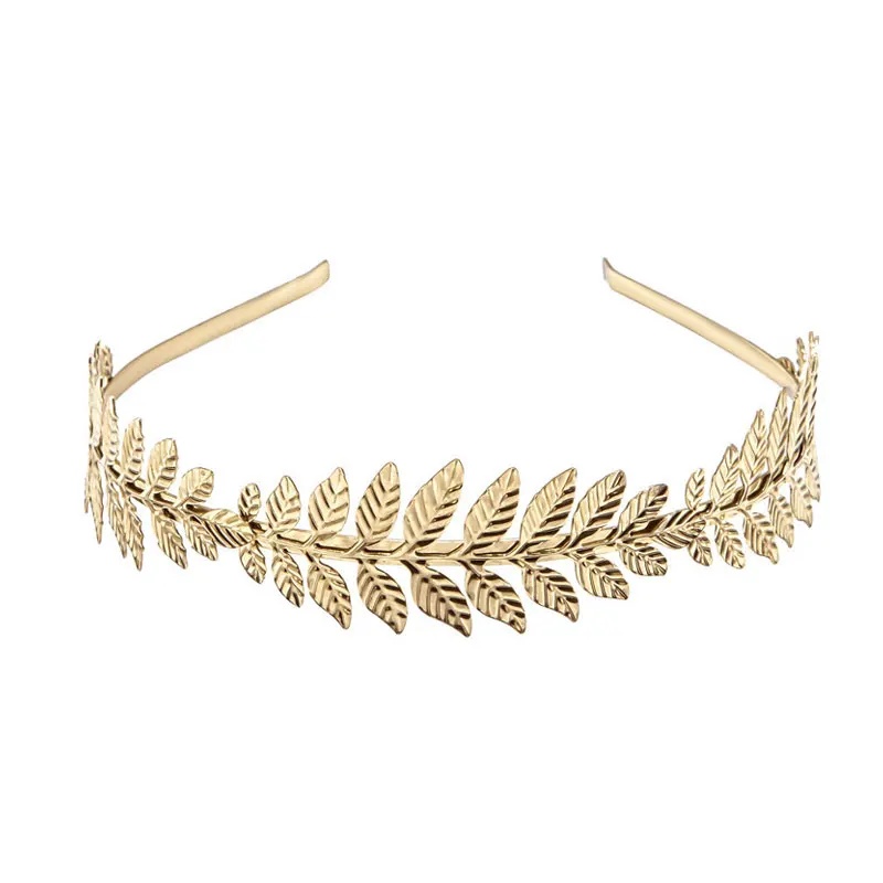 

1Pcs Women Elegant Wedding Hair Hoop Headwear Headband Metal Leaf Shape Bride Head Hoop Leaves Headpiece Party Hair Accessories