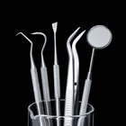 1 шт., зубной инструмент для зубного зеркала, стоматологическое оборудование, набор для чистки зубов, пинцет, зонд, зубной скалер, шпатель для клетки, скребок для языка