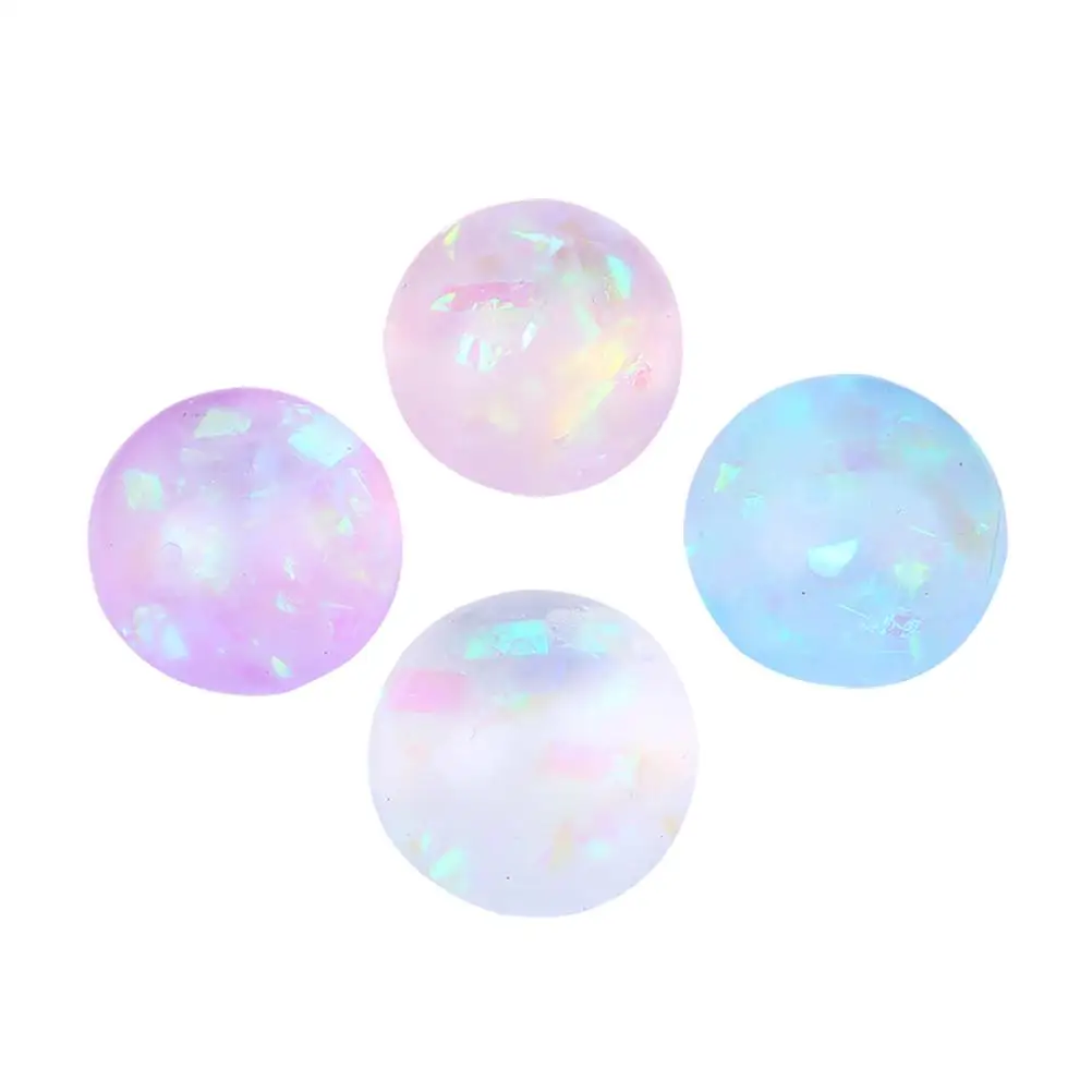 

4PCS Decompression Pinch Music Toy Adult Hand Sensory Squeeze Not Bad Vent Decompression Transparent Ball Toy Children’S Gift