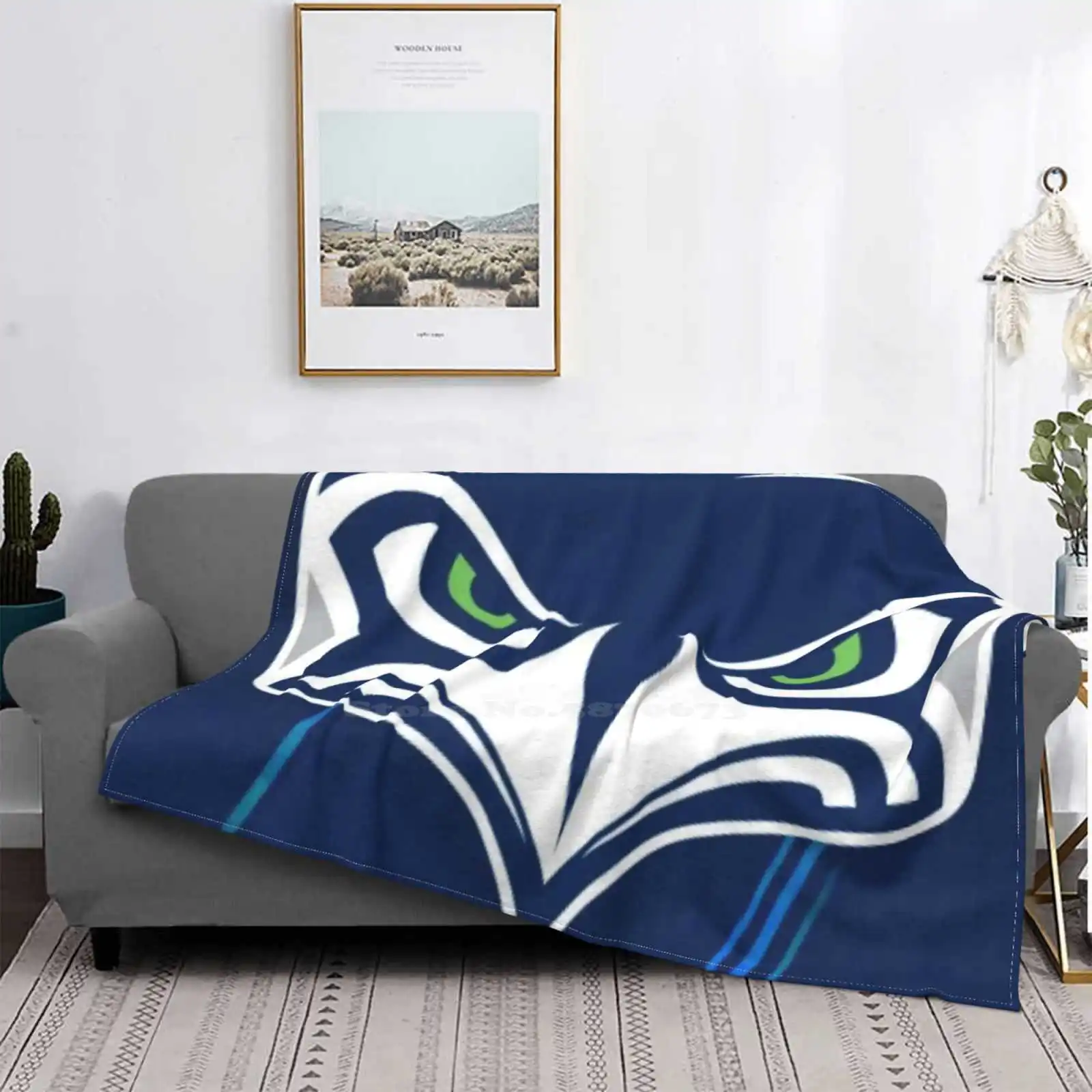 

Seahawks Air Conditioning Blanket Travel Portable Blanket Seahawks Football