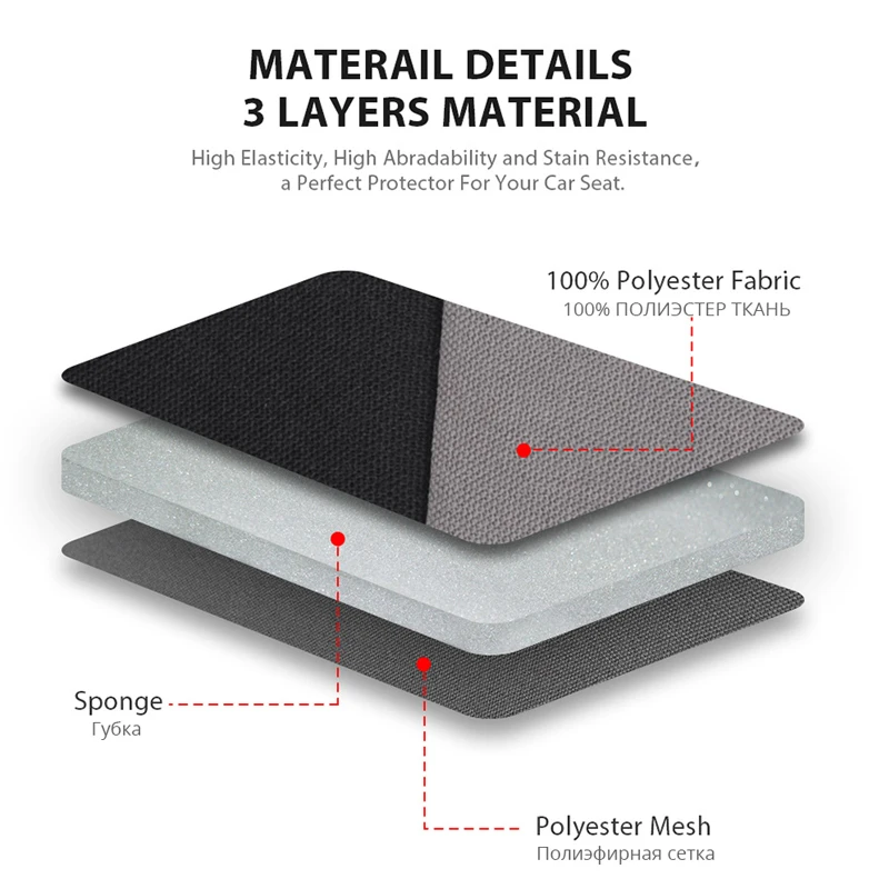 чехол сиденья перед проектированием футболки 2 универсальная обойма защитный