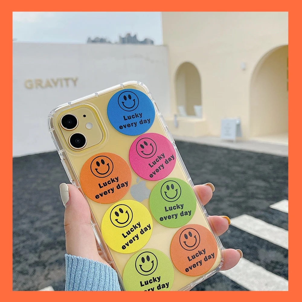 INS простой Smiley текстовый английский чехол для телефона iPhone 11 Pro Xs MAX XR X SE 2 7 8 Plus