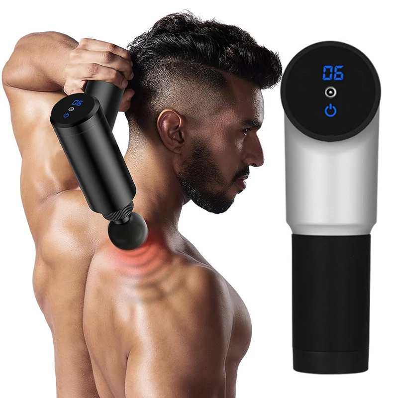 Электрический массажер для мышц терапия Fascia массажный пистолет глубокая