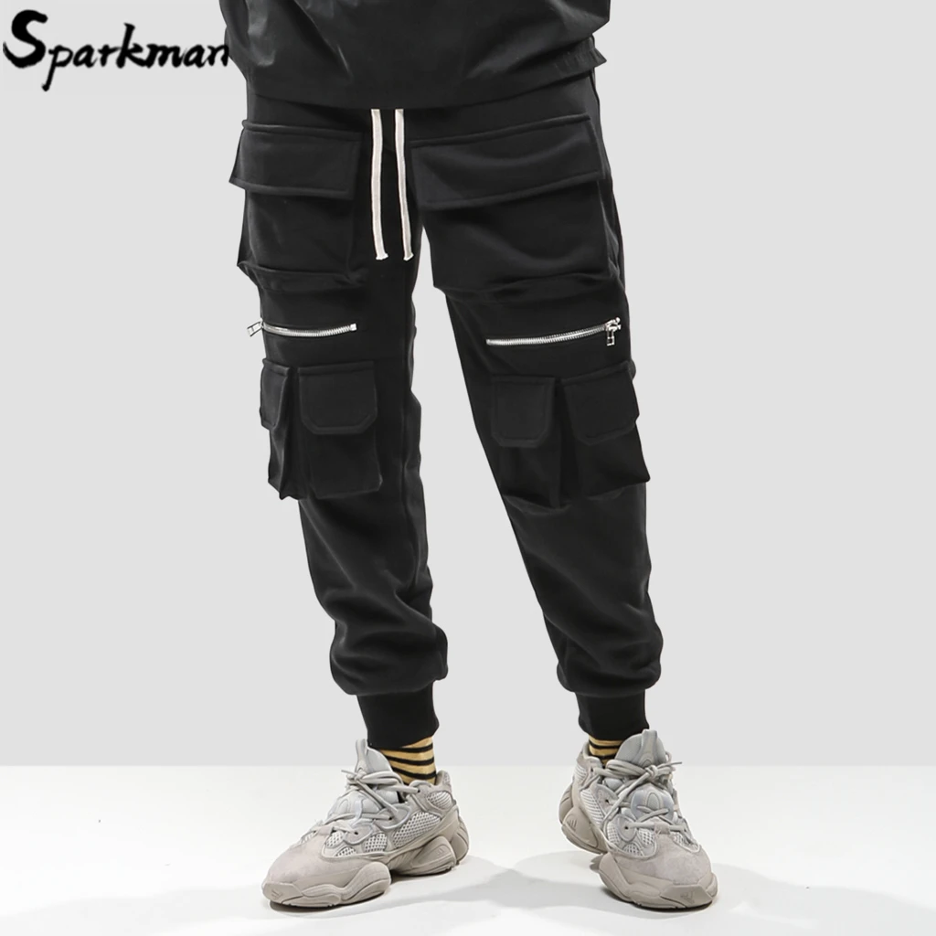 Мужские брюки карго на бедрах с несколькими карманами спортивные уличная одежда