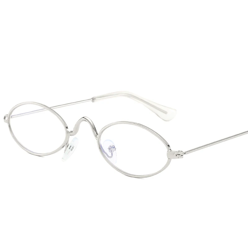 Солнцезащитные очки унисекс небольшие зеркальные овальные солнечные в