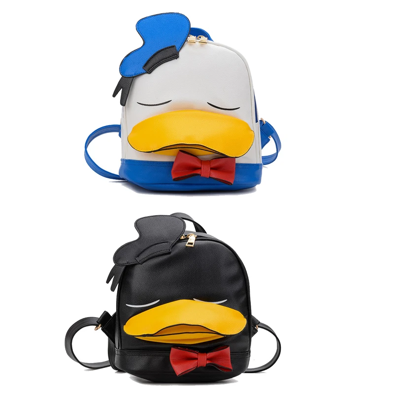 Женский рюкзак из ПУ кожи с принтом Дональд Дак|Плюшевые рюкзаки| |