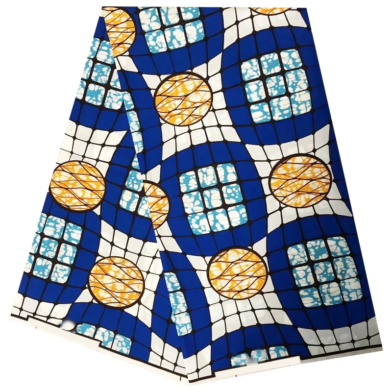 

ankara fabric wax african fabric 100% Cotton high quality african wax prints fabric 2020 soft Wax fabric 6yard for dress