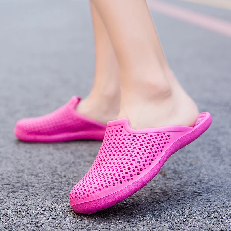 Летние пляжные сандалии сабо с кроком Легкие без застежки для сада Женская