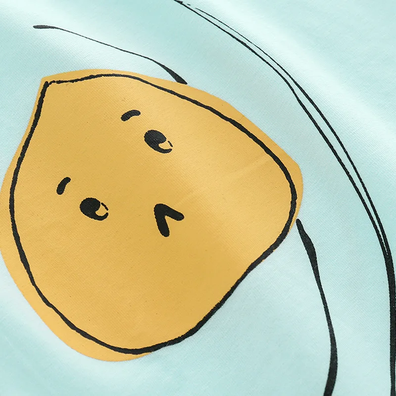 2Pcs/set Bun Printed Infant Baby Boy Girl Summer Clothes Suit Cotton Thin Children's Short-sleeved T-shirt+Shorts | Детская одежда