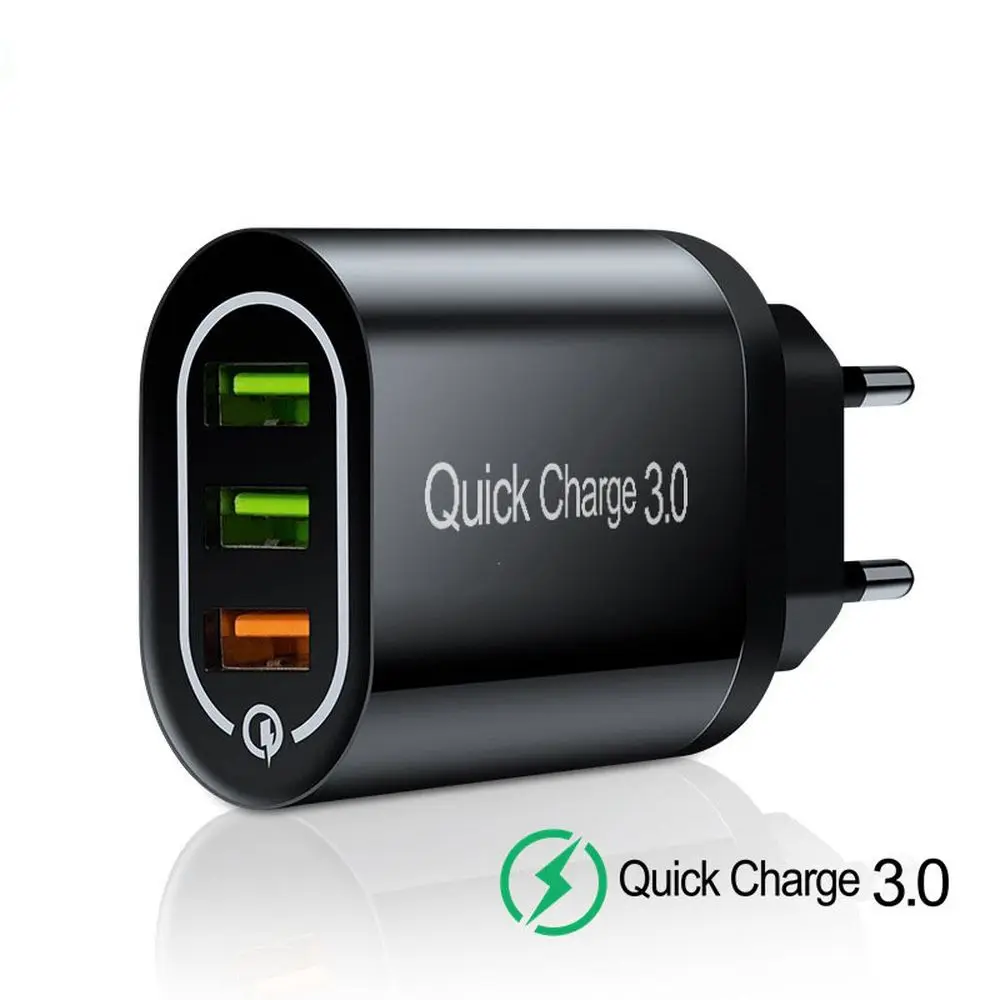 

USB Fast Charger Quick Charge 3.0 Universal Wall Mobile Phone Tablet Chargers For iPhone Xiaomi Samsung Huawei Charging Charger