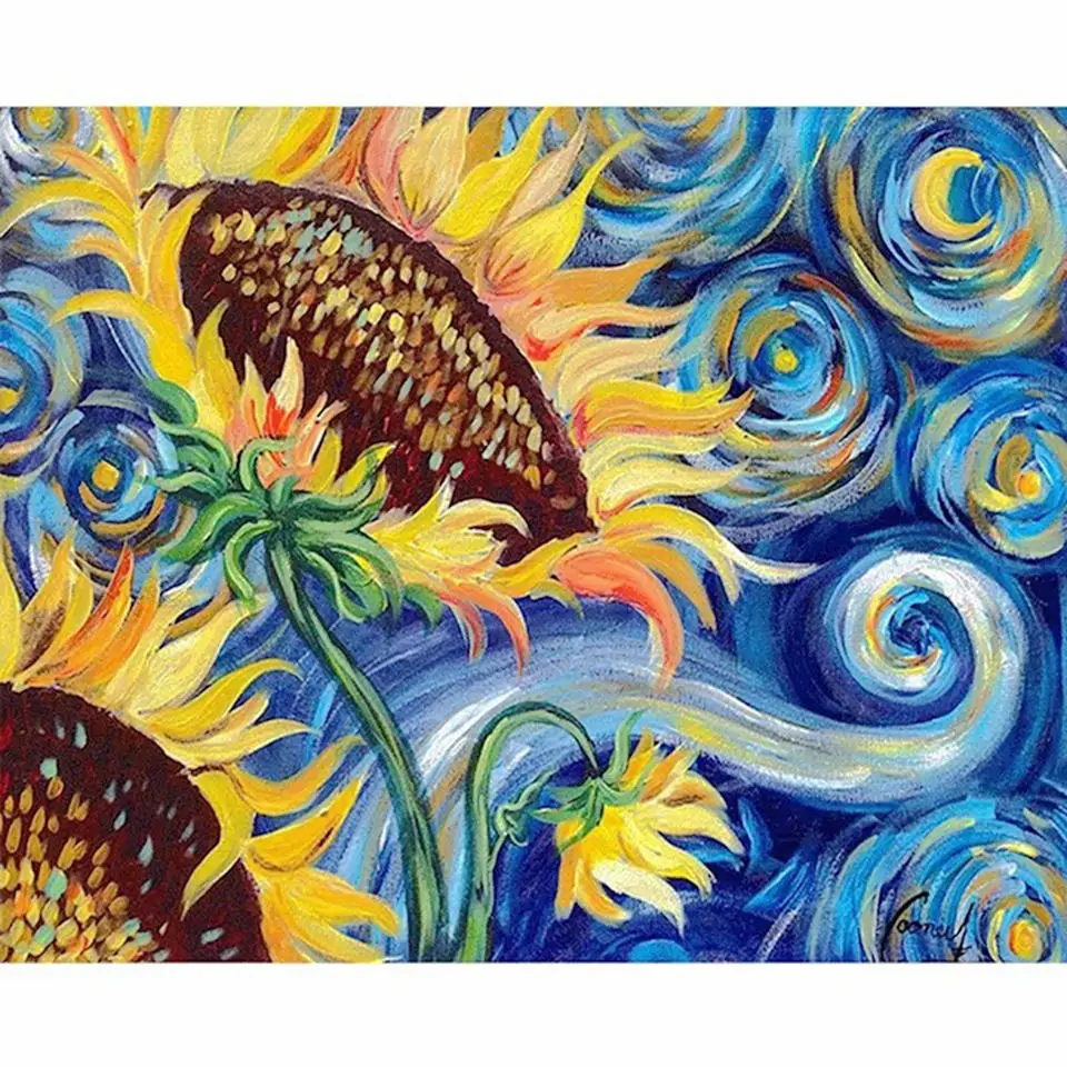 

5D DIY Embroidered Diamond Painting "Sunflower" Mosaic Full 3D Cross Sticker Kit Room Deco Art, Crafts and Sewing Gifts mozaïek
