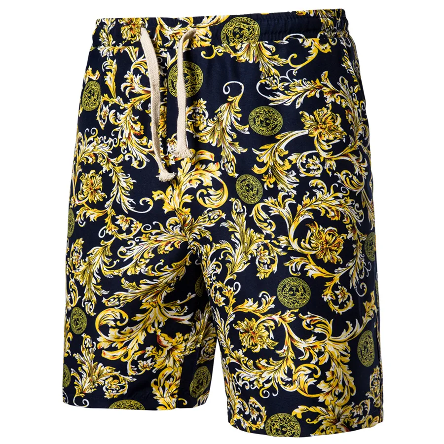 

Beach trousers men's cropped trousers floral trousers