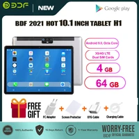 bdf 10 1 inch phone call sim cards 4gb64gb laptop tablet android 9 0 octa core ce brand wifi gps bluetooth hipad pro tablet pc