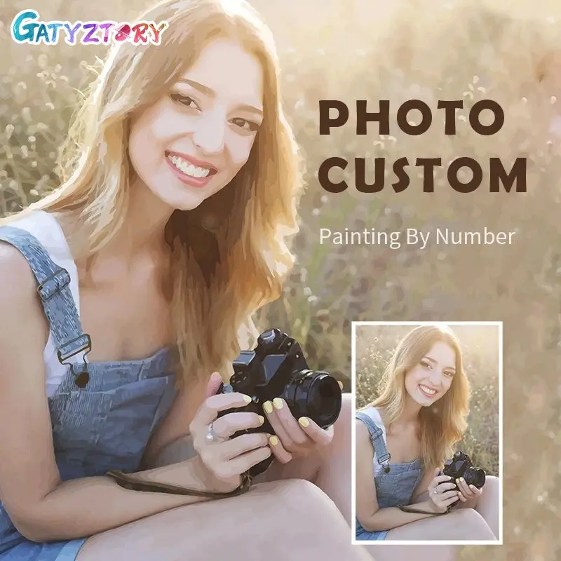 

Personality Photo Customized DIY Oil Paint Paintings By Numbers Picture Drawing by Numbers Canvas Coloring by Numbers Acrylic