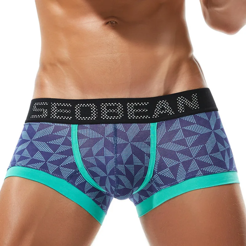 Мужские хлопковые трусы-боксеры с эффектом пуш-ап | Мужская одежда