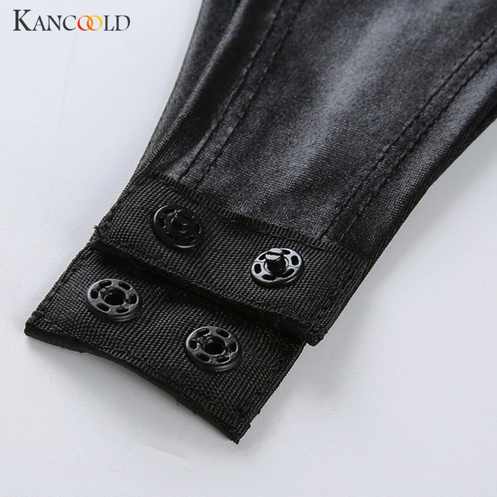 Модный женский боди KANCOOLD из искусственной кожи на шнуровке без рукавов с лямкой
