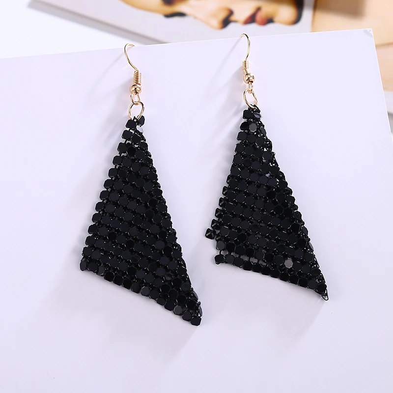 Tassel Earrings HOCOLE, богемные серьги с кисточками и блестками, многослойные цветные длинные висячие серьги для женщин, свадебные массивные ювелирные изделия, серьги - Окраска металла: Tassel Earrings