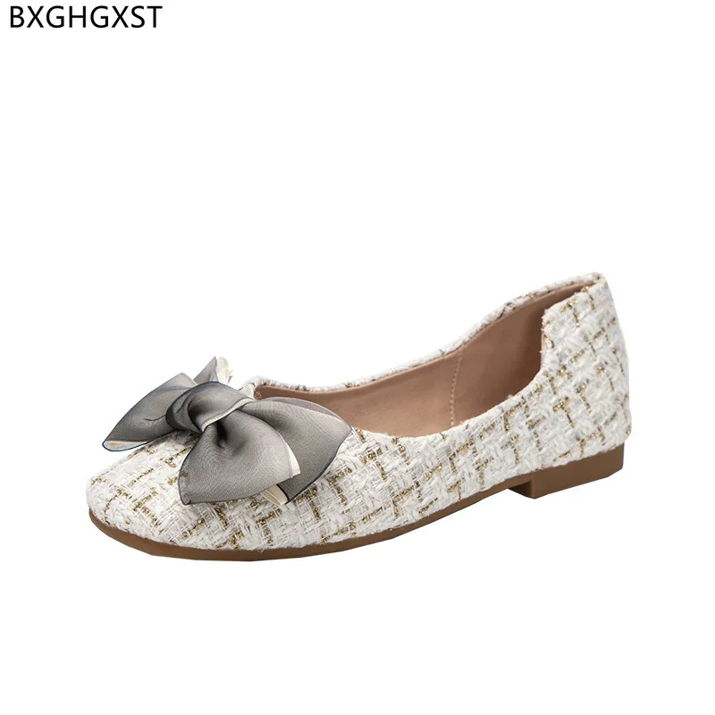 Slip on Shoes for Women 2023 Luxury Boat Shoes Woman Butterfly-knot Flats Fashion Korean Shoes Women туфли мэри джейн حذاء نسائي