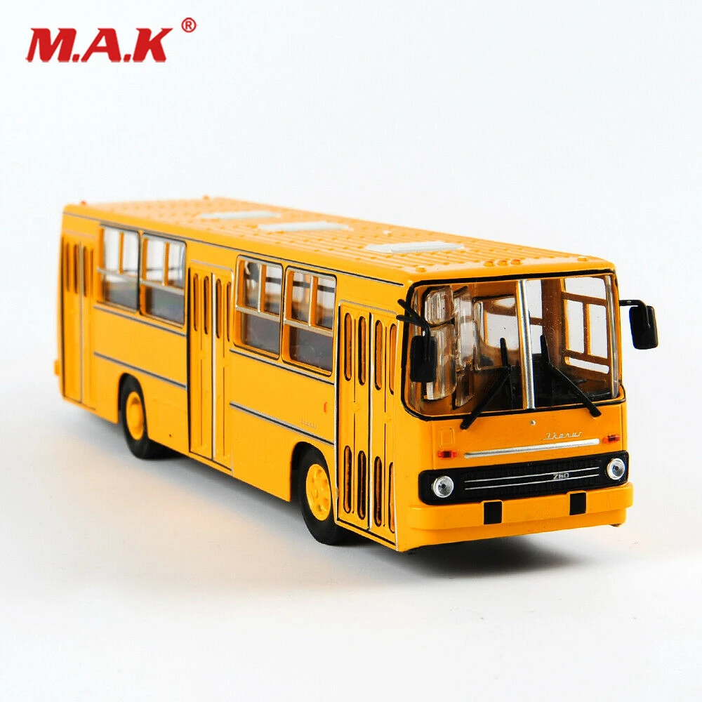 25 см игрушки для детей IKARUS-260 1/43 Россия Icarus автобус модель двухэтажный автомобиль советская игрушка Литье под давлением Желтые Детские игрушки