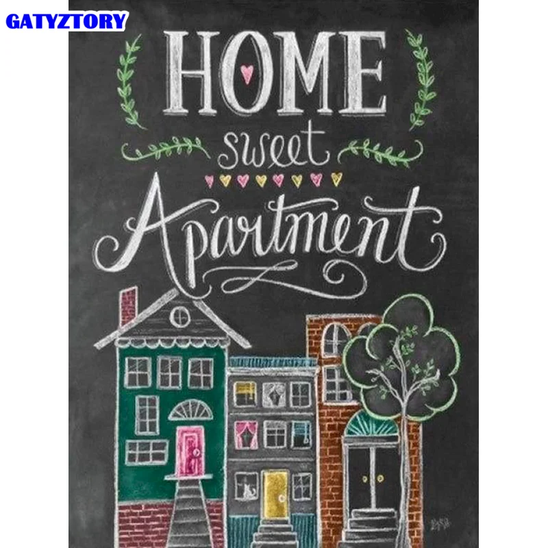 

Gatyztory 5D Diamond Painting Cherry Landscape Picture Of Rhinestones Diamond Embroidery Handicrafts Cross Stitch Kits Wall Art