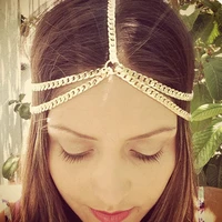 bohemian style headband wedding hair accessories headdress multi layer thick chain tassel headband hair accessories