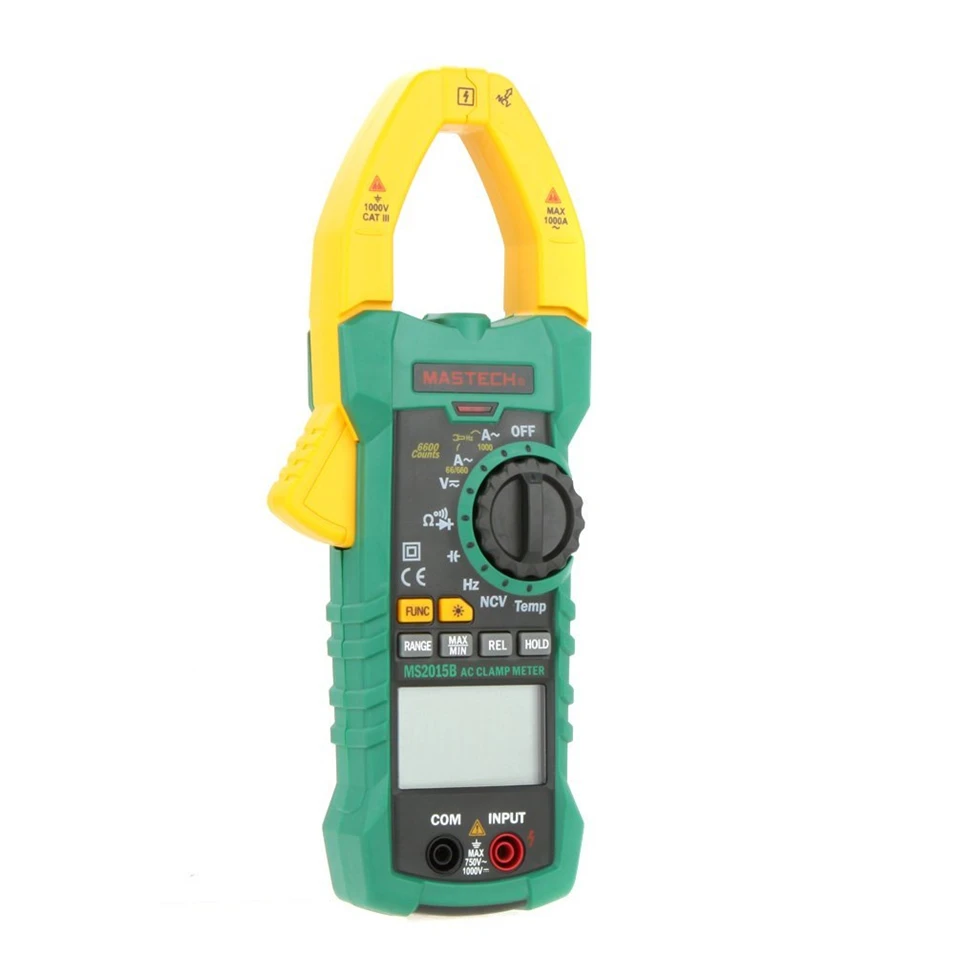 MASTECH MS2015B 1000A AC Токоизмерительные клещи с сопротивлением, емкостью, частотой, температурой и NCV тест