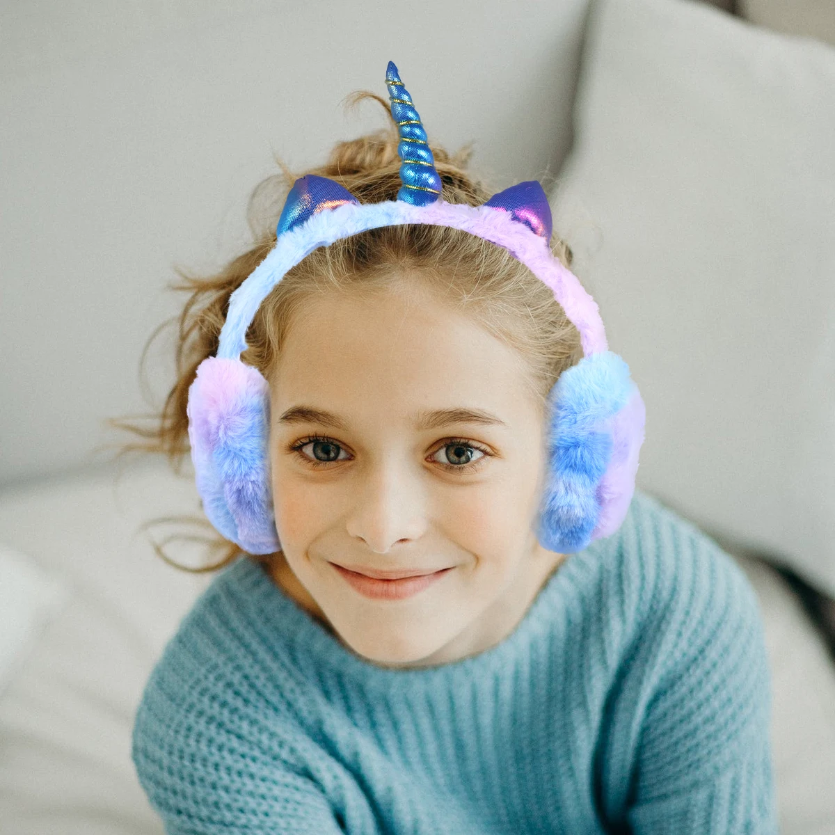 Милые наушники в виде единорога Детские теплые зимние | Спорт и развлечения