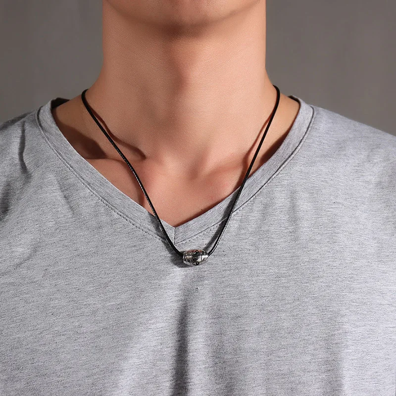 Мужской чокер LOOKER из нержавеющей стали с мантрой Сплетницей Инь Янь подвеска